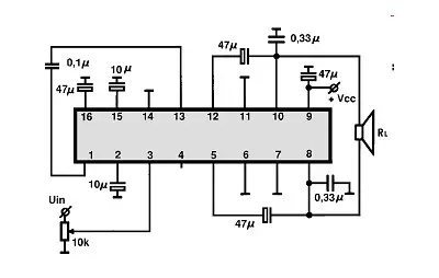 LM831 I-MONO electronic component with associated schematic circuit diagram